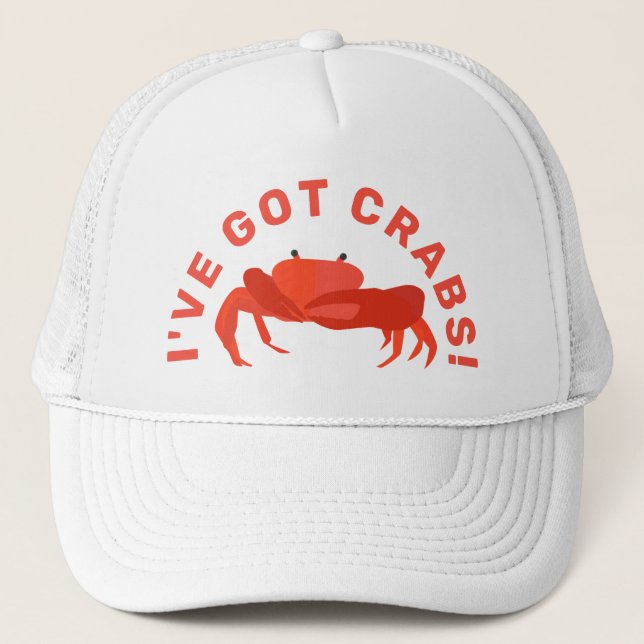 Casquette J'ai des T-shirts Cool de crabes (Devant)