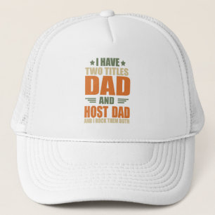 Casquette J'ai deux titres meilleur hôte papa idées de fête 