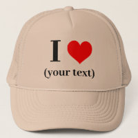 J'AI LE COEUR ! Chapeau de camion - Khaki - Person