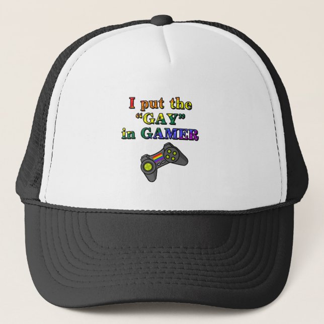 Casquette J'ai mis l'HOMOSEXUEL dans le Gamer (Devant)