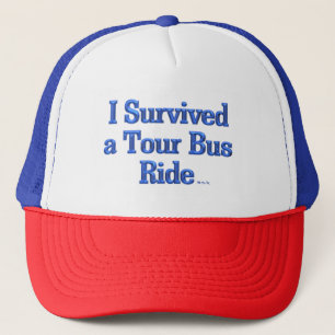 Casquette J'ai survécu à un Tour Bus Ride camionneur chape