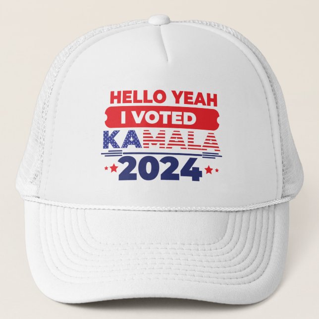 Casquette J'ai voté Kamala 2024 (Devant)