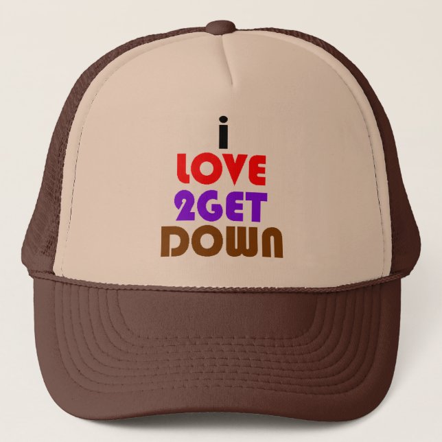 Casquette j'aime 2 descendre et sale (Devant)