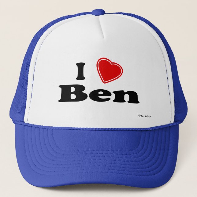 Casquette J'aime Ben (Devant)