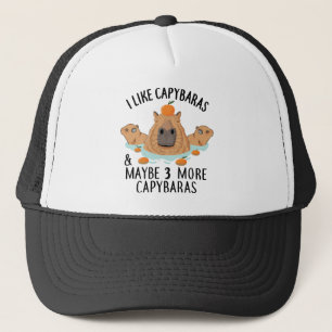 Casquette J'aime Capybaras et peut-être 3 personnes Funny Ba