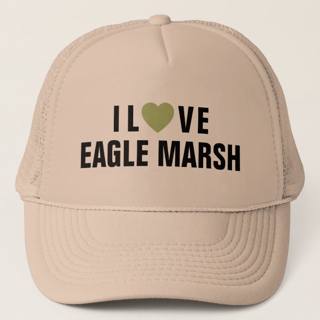 Casquette J'aime chapeau de camion Eagle Marsh™ (Devant)