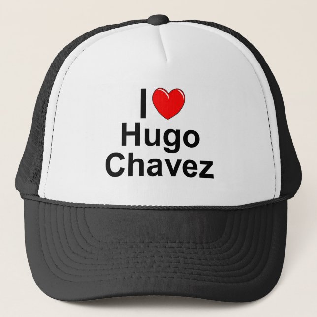 Casquette J'aime (coeur) Hugo Chavez (Devant)