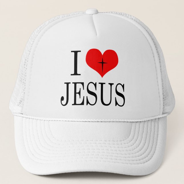Casquette J'aime (coeur) Jésus (Devant)