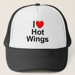 Casquette J'aime (coeur) les ailes chaudes
