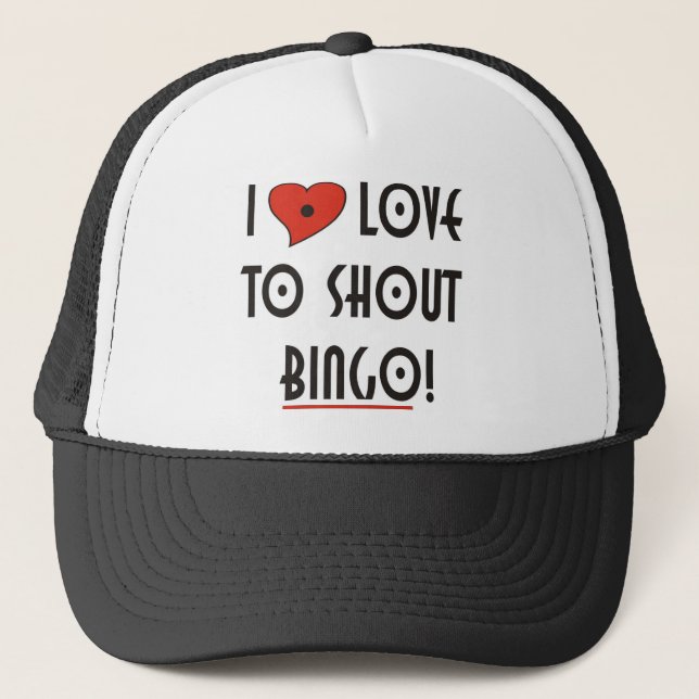 Casquette J'aime crier Bingo (Devant)