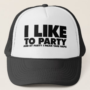 Casquette J'aime faire la fête - je veux dire faire la siest