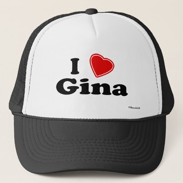 Casquette J'aime Gina (Devant)