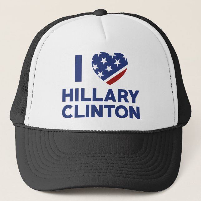 Casquette J'aime Hillary Clinton (Devant)