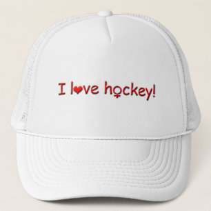 Casquette J'aime hockey-femelle