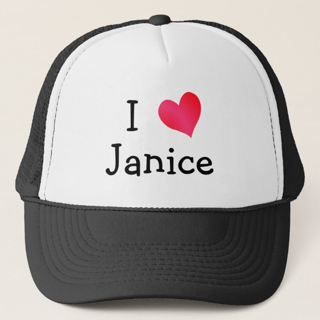 Casquette J'aime Janice (Devant)