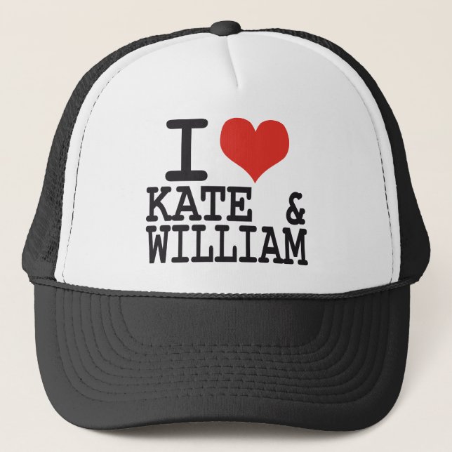CASQUETTE J'AIME KATE ET WILLIAM (Devant)