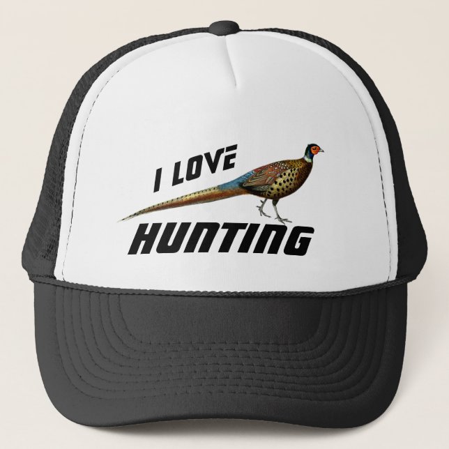 Casquette J'Aime La Chasse Aux Phéasants (Devant)