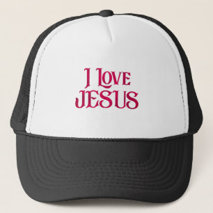 Casquette J'aime la citation de la typographie de Jésus