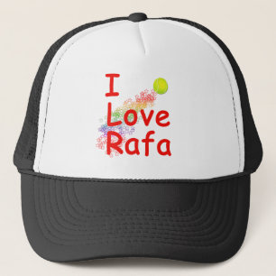 Casquette J'aime la conception de tennis de Rafa