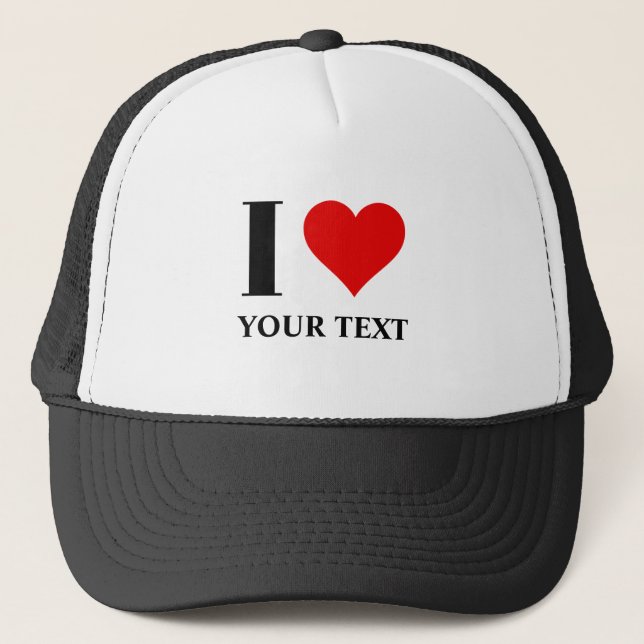 Casquette J'aime la coutume J'aime chapeau camionneur (Devant)