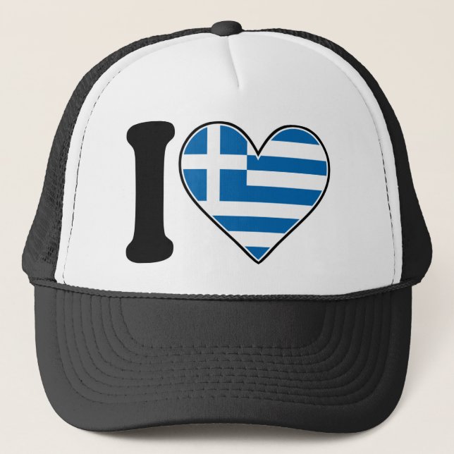 Casquette J'aime la Grèce (Devant)