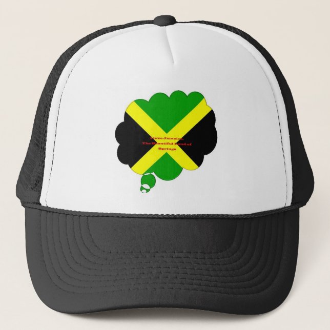 Casquette J'aime la Jamaïque. La Terre de Springs (Devant)