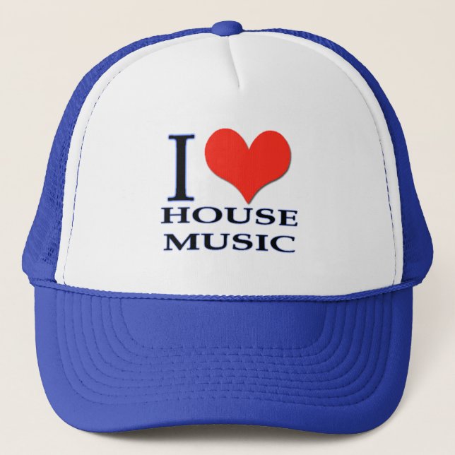 Casquette J'aime la musique de maison (Devant)