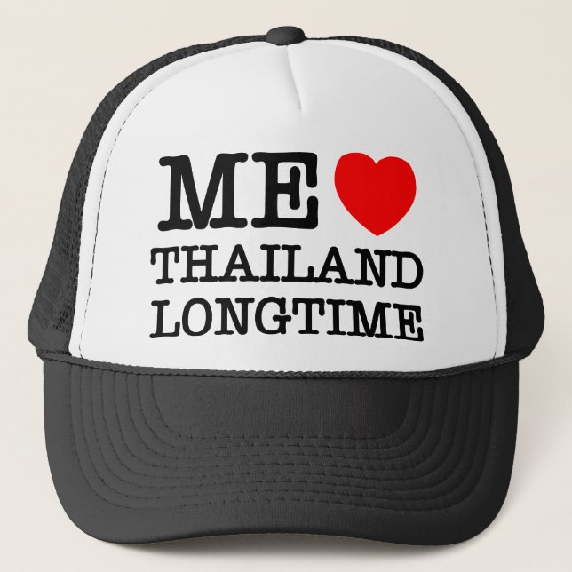 CASQUETTE J'AIME LA THAÏLANDE LONGTEMPS (Devant)