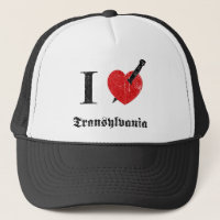 J'aime la Transylvanie (la police érodée par noir)