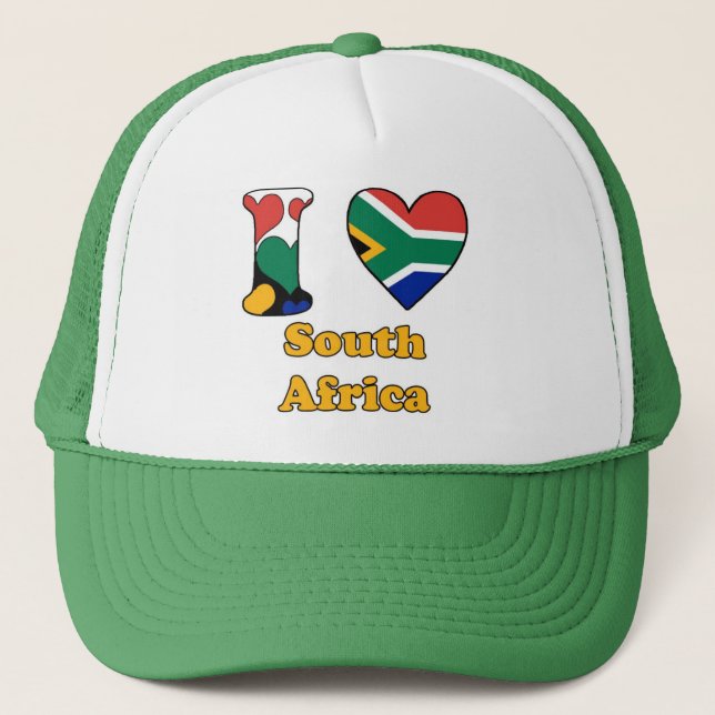 Casquette J'aime l'Afrique du Sud (Devant)