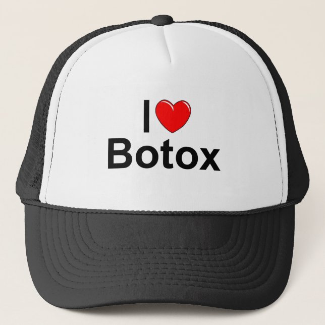 Casquette J'aime le botox (de coeur) (Devant)