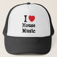 J'aime le coeur de musique House personnalisé