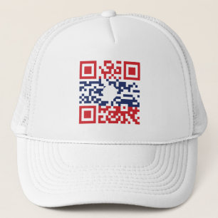 Casquette J'aime le geek laotien du code   du drapeau QR des