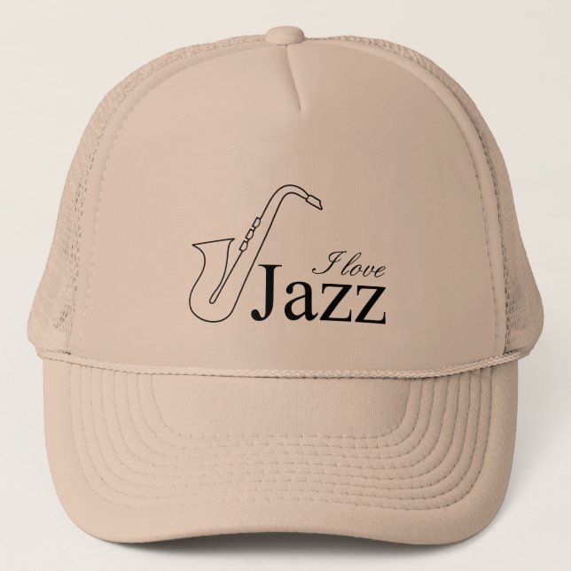 Casquette J'aime le jazz (Devant)