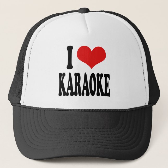 Casquette J'aime le karaoke (Devant)
