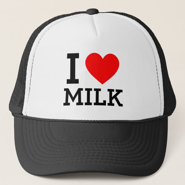 Casquette J'aime le lait (Devant)