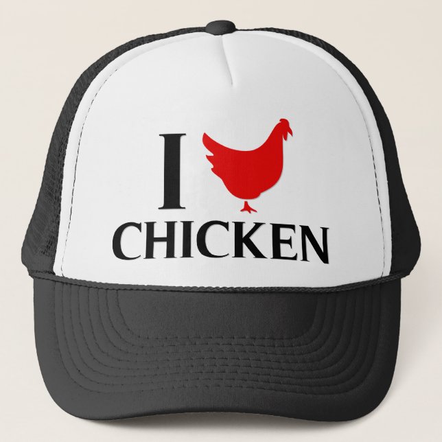 Casquette J'aime le poulet (Devant)