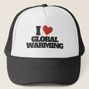 Casquette J'aime le T-shirt des hommes de réchauffement