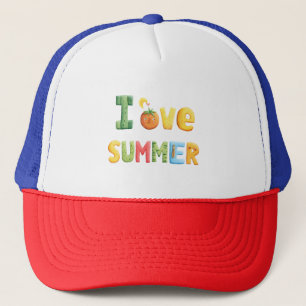 Casquette J'aime le texte d'été