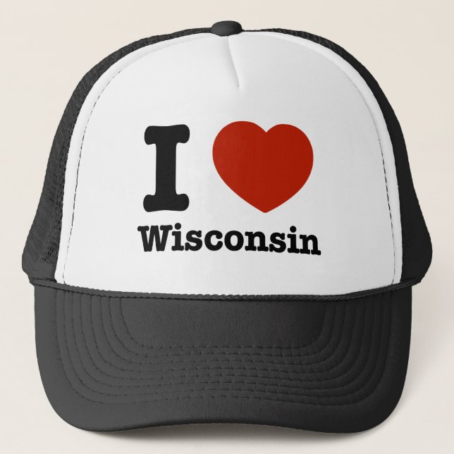 Casquette J'aime le Wisconsin (Devant)