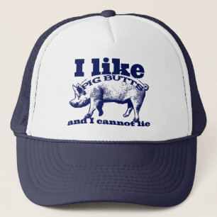 Casquette J'aime les boutons de cochon Bacon et tout