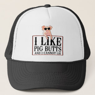 Casquette J'aime les boutons de cochon Bacon et tout
