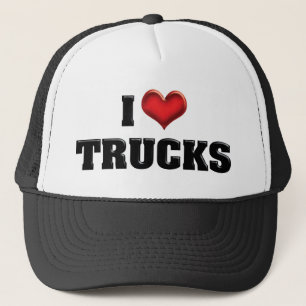 Casquette J'aime les camions à coeur - Amoureux de camions