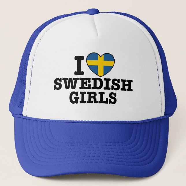 Casquette J'aime les filles suédoises (Devant)