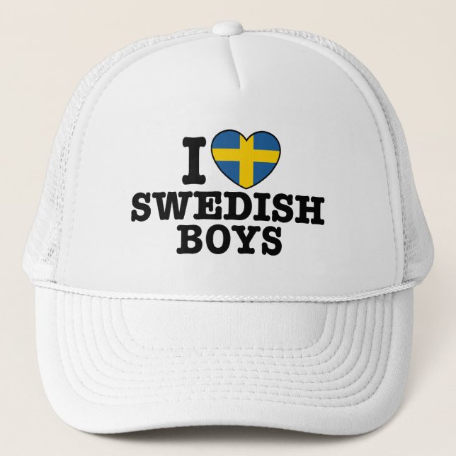 Casquette J'aime les garçons suédois (Devant)
