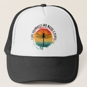 CASQUETTE J'AIME LES LIBELLULES ET PEUT-ÊTRE 3 PERSONNES
