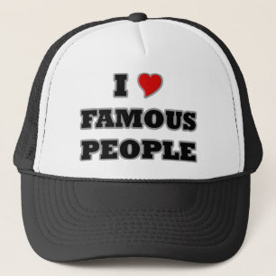 Casquette J'aime les personnes célèbres