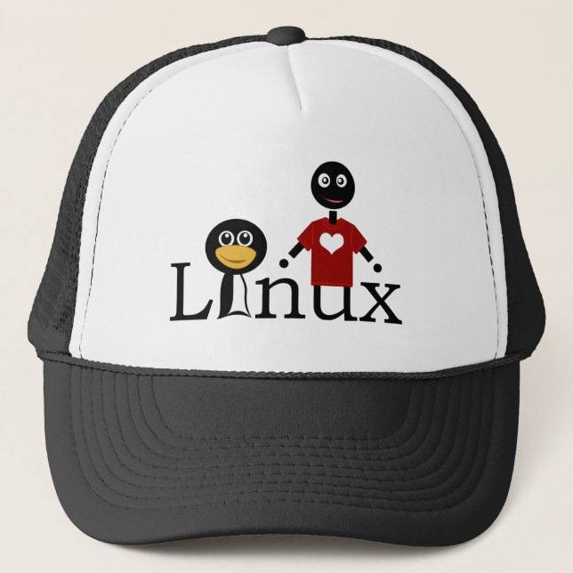 Casquette J'aime Linux (Devant)