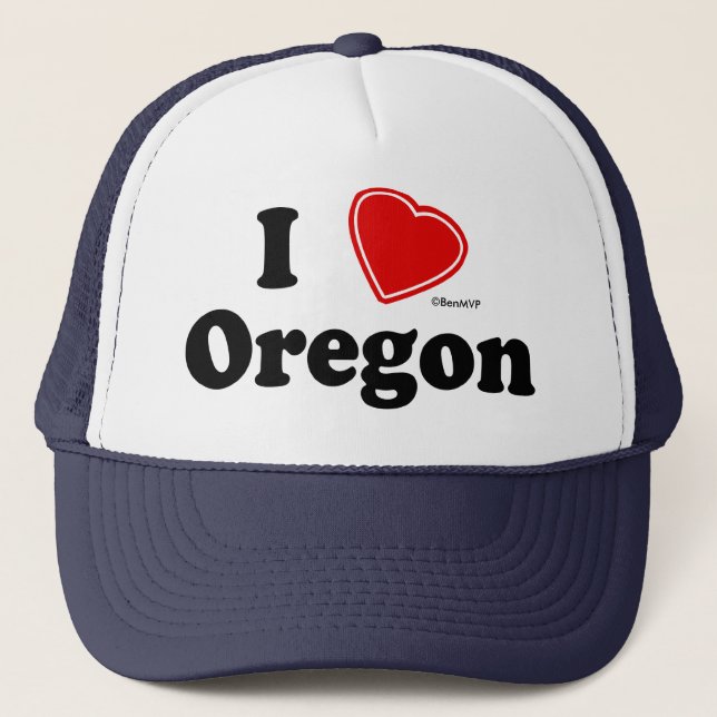 Casquette J'aime l'Orégon (Devant)