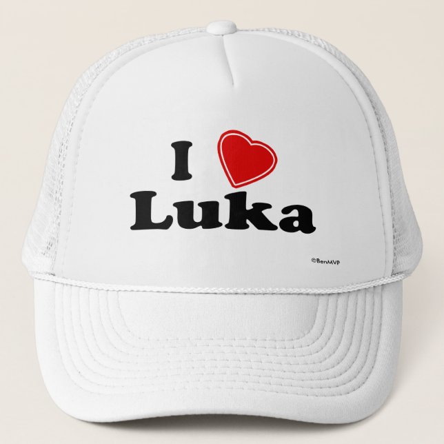 Casquette J'aime Luka (Devant)